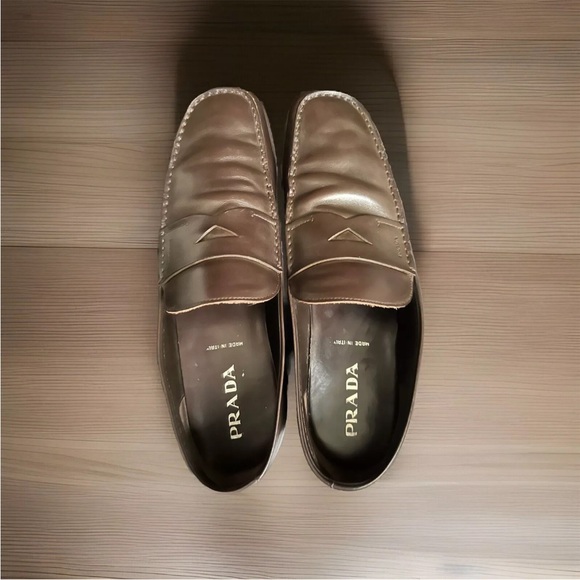 Prada loafers Brown size 11 M (preowned) like new - Picture 6 of 9